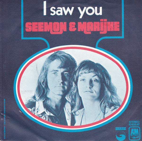 Seemon & Marijke - I Saw You 01555 04861 26720 14131 Vinyl Singles VINYLSINGLES.NL