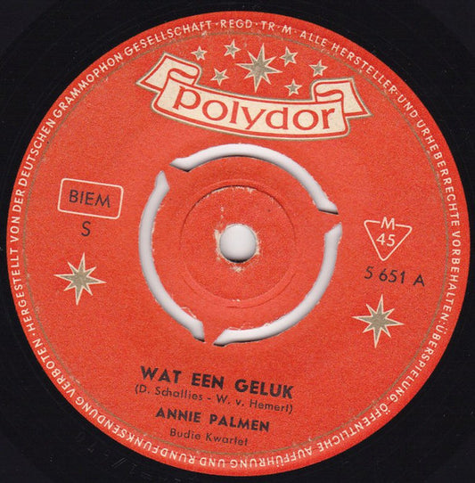Annie Palmen - Wat Een Geluk 32653 Vinyl Singles VINYLSINGLES.NL