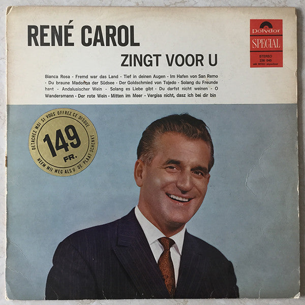 René Carol - René Carol Zingt Voor U (LP) - 43945 Vinyl LP VINYLSINGLES.NL