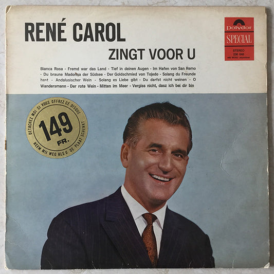 René Carol - René Carol Zingt Voor U (LP)  43945 43945 Vinyl LP VINYLSINGLES.NL