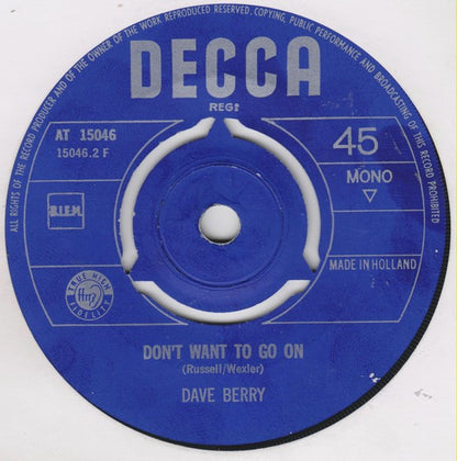 Dave Berry - Can I Get It From You 31052 Vinyl Singles VINYLSINGLES.NL