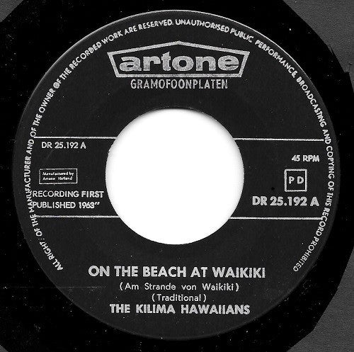 Kilima Hawaiians - On The Beach At Waikiki 32184 Vinyl Singles Goede Staat