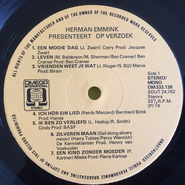 Various – Herman Emmink Presenteert Op Verzoek (LP) Vinyl LP VINYLSINGLES.NL