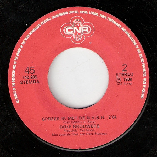 Dolf Brouwers - Al Die Rotzooi In De Rijn 33279 Vinyl Singles Vinyl Very Good (VG) <br> Hoes Good Plus (G+)