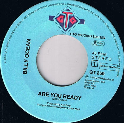 Billy Ocean - Are You Ready 36286 35907 Vinyl Singles Goede Staat
