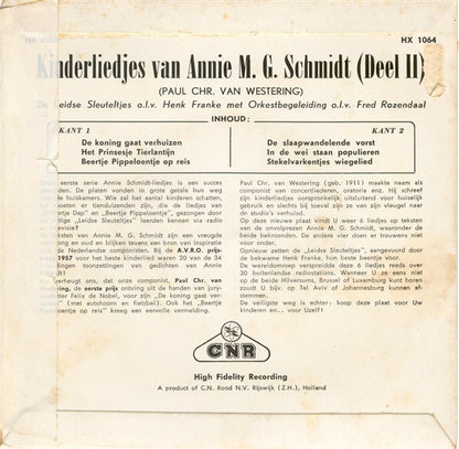 Leidse Sleuteltjes - Kinderliedjes Van Annie M.G. Schmidt (Deel II) (EP) 34180 Vinyl Singles EP VINYLSINGLES.NL