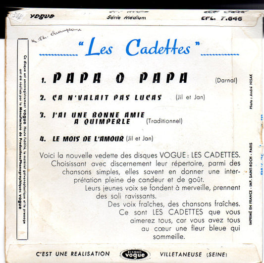 Les Cadettes - Papa O Papa