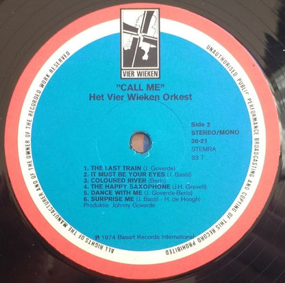 Vier Wieken Orkest - Call Me (LP) 46243 Vinyl LP Goede Staat