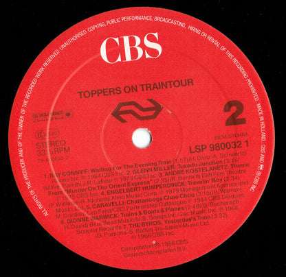 Various - Toppers On Train Tour - Fourteen Great Railroad Songs (LP) 49496 Vinyl LP VINYLSINGLES.NL