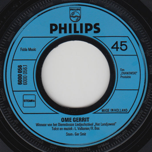 Fabeltjeskrant - Winnaars van het Dierebosse Liedjesfestival Het Landjuweel Vinyl Singles Vinyl Zeer Goed / Hoesje Goed "VINYLSINGLES.NL"