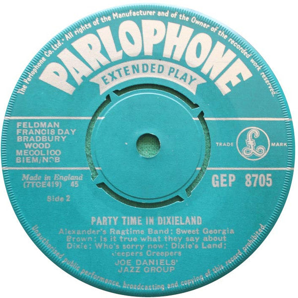 Joe Daniels and his Jazz Band - Party Time in Dixieland (EP) 15839 Vinyl Singles EP Goede Staat