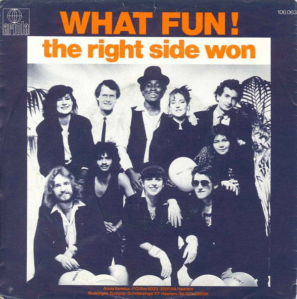 What Fun! - The Right Side Won 29302 16427 Vinyl Singles VINYLSINGLES.NL