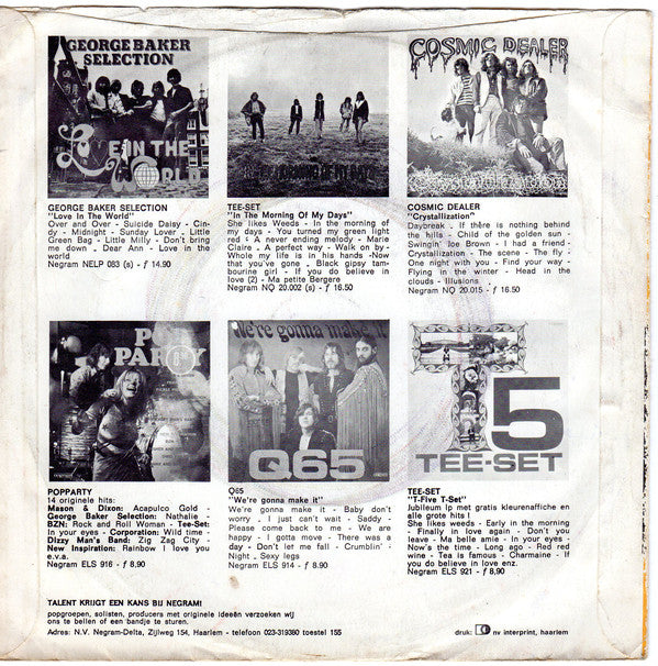 Ronnie Tober - Onbereikbaar Ver Vinyl Singles Vinyl Very Good (VG) <br> Hoes Good Plus (G+)