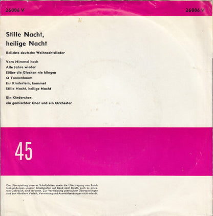 Unknown Artist - Stille Nacht, Heilige Nacht 18808 Vinyl Singles VINYLSINGLES.NL