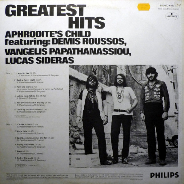 Aphrodite's Child - Greatest Hits (LP) 44926 44926 Vinyl LP VINYLSINGLES.NL