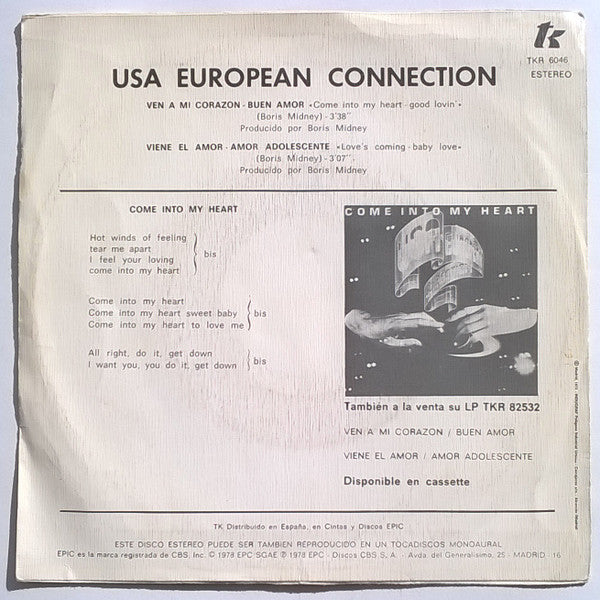 USA-European Connection - Ven A Mi Corazon - Buen Amor 31563 17347 Vinyl Singles VINYLSINGLES.NL