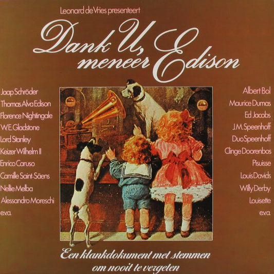 Various - Dank U, Meneer Edison (LP) 43971 Vinyl LP Goede Staat