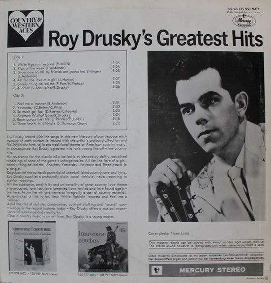 Roy Drusky's - Greatest Hits (LP)