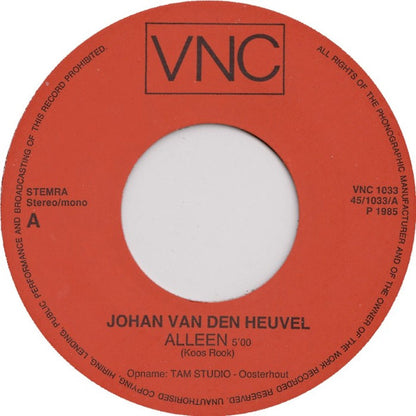 Johan Van Den Heuvel - De Oude Muzikant Vinyl Singles Zeer Goede Staat