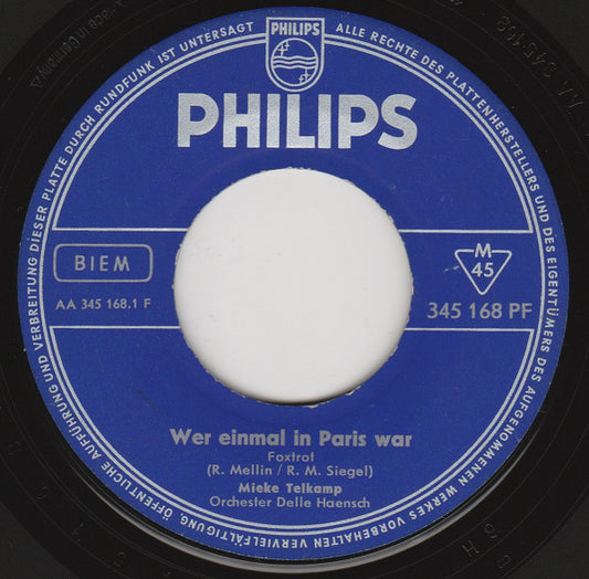 Mieke Telkamp - Wer Einmal In Paris War