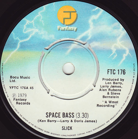Slick - Space Bass Vinyl Singles Vinyl Very Good (VG) <br> Hoes Good Plus (G+)