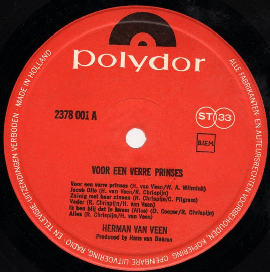 Herman van Veen - Voor Een Verre Prinses (LP) 51129