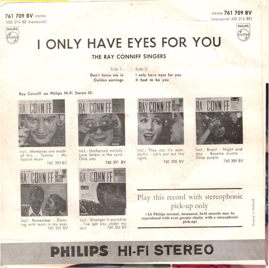 Ray Conniff Singers - I Only Have Eyes For You