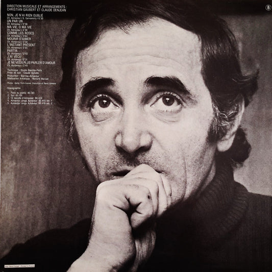 Charles Aznavour – Non, Je N'ai Rien Oublié (LP)