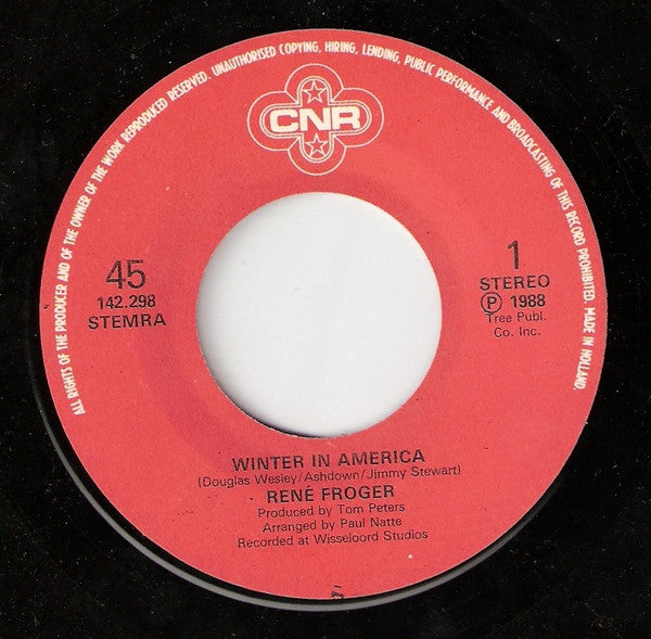 Rene Froger - Winter In America 16420 28483 Vinyl Singles VINYLSINGLES.NL
