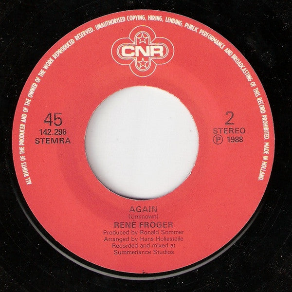 Rene Froger - Winter In America 16420 28483 Vinyl Singles VINYLSINGLES.NL
