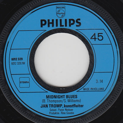 Jan Tromp - Middernacht Melodie Vinyl Singles Vinyl Very Good (VG) <br> Hoes Good Plus (G+)