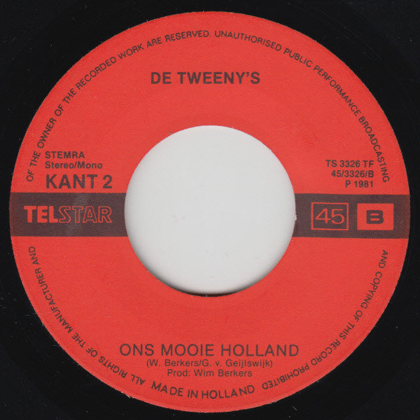 Tweeny's - Lieve Zender Vinyl Singles VINYLSINGLES.NL