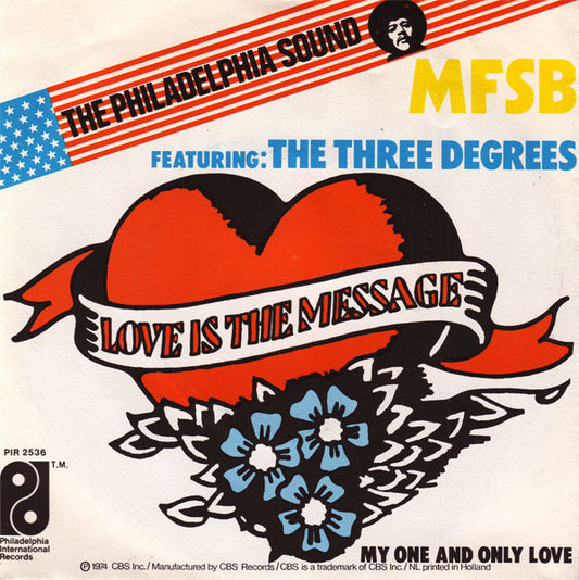 MFSB Featuring The Three Degrees - Love Is The Message Vinyl Singles Vinyl Goed / Hoes Redelijk
