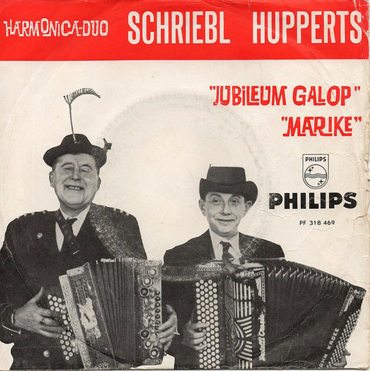 Harmonica Duo K. Schriebl / J. Hupperts - Jubileum Galop 22232 Vinyl Singles Goede Staat