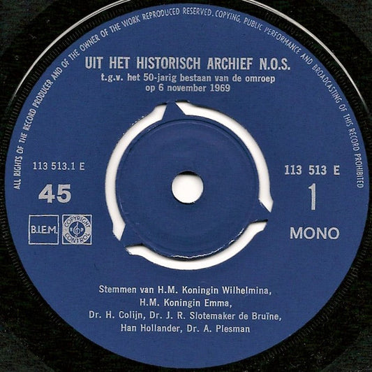 Paul de Waart - De Radio Toen Vinyl Singles EP Vinyl Very Good (VG) <br> Hoes Generic