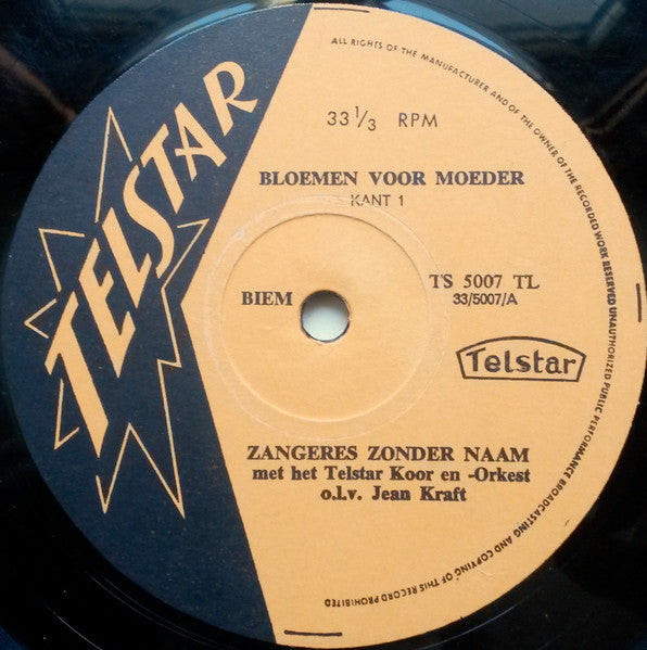 Zangeres Zonder Naam - Bloemen Voor Moeder (LP) 42860 Vinyl LP VINYLSINGLES.NL