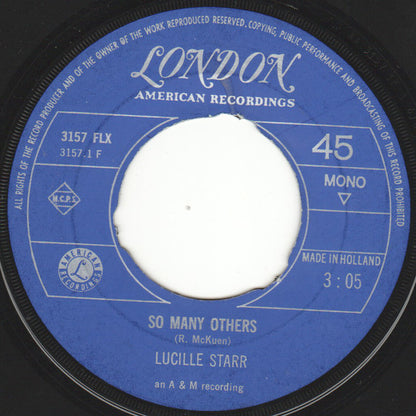 Lucille Starr - So Many Others 24460 Vinyl Singles Goede Staat