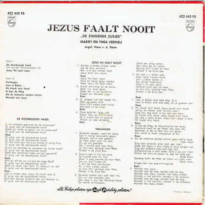 Zingende Zusjes - Jezus Faalt Nooit 25753 Vinyl Singles VINYLSINGLES.NL