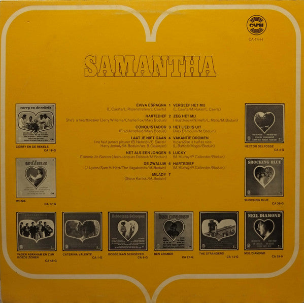 Samantha - Veel Liefs Van ........ Samantha (LP) 46316 Vinyl LP Goede Staat