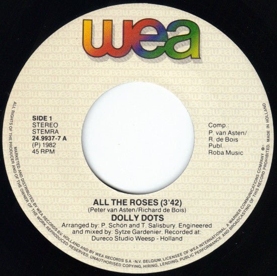 Dolly Dots - All The Roses 09657 Vinyl Singles Goede Staat