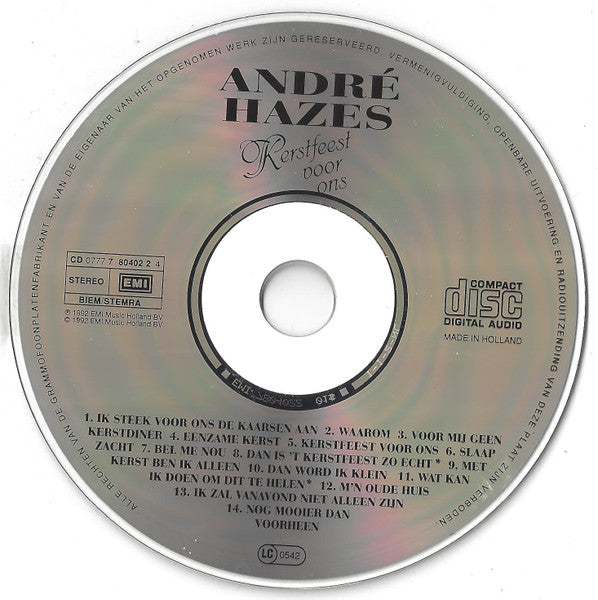 André Hazes - Kerstfeest Voor Ons (CD) Compact Disc VINYLSINGLES.NL