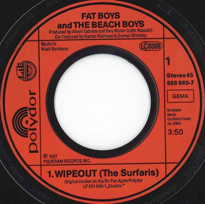 Fat Boys And The Beach Boys - Wipeout 21267 Vinyl Singles VINYLSINGLES.NL