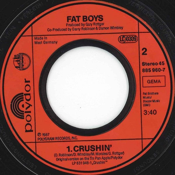 Fat Boys And The Beach Boys - Wipeout 21267 Vinyl Singles VINYLSINGLES.NL