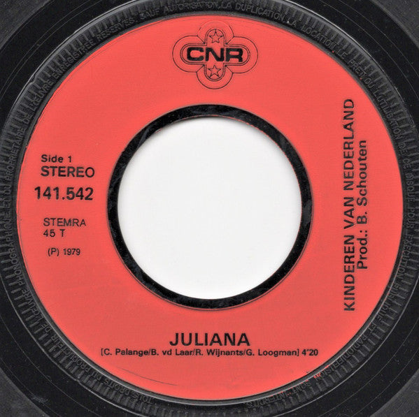 Kinderen Van Nederland - Juliana 29286 Vinyl Singles Goede Staat