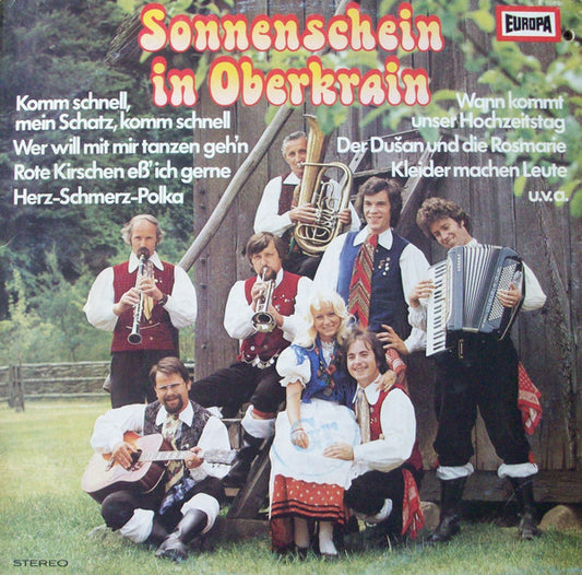 Lustigen Oberkrainer, Milan Petrović - Sonnenschein In Oberkrain (LP) Vinyl LP Vinyl Very Good (VG) <br> Hoes Good Plus (G+)