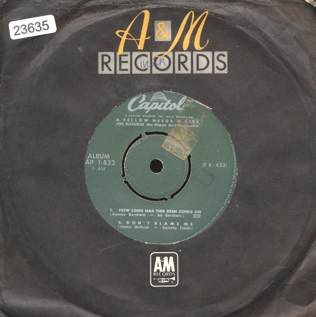 Joe Bushkin - How Long Has This Been Going On Vinyl Singles Vinyl Very Good (VG) <br> Hoes Good Plus (G+)