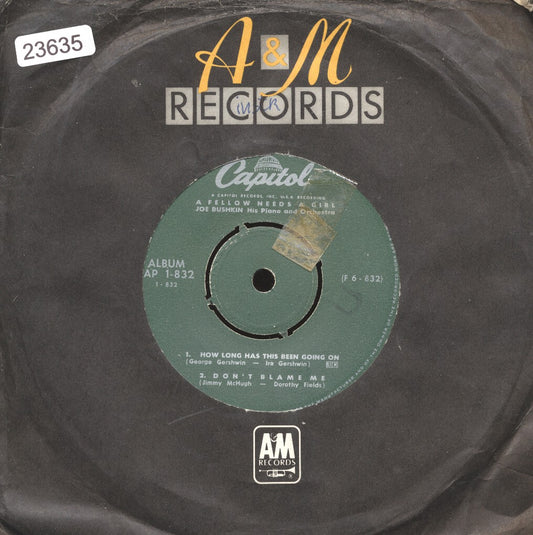 Joe Bushkin - How Long Has This Been Going On Vinyl Singles Vinyl Very Good (VG) <br> Hoes Good Plus (G+)