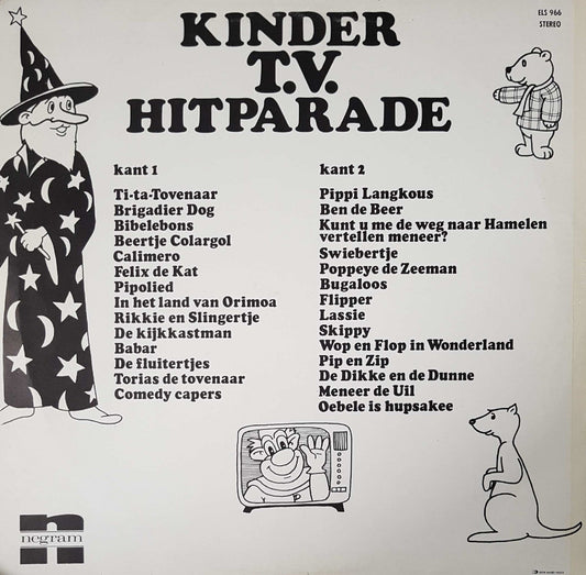 Various - Kinder T.V. Hitparade (LP) Vinyl LP Vinyl Zeer Goed / Hoesje Goed "VINYLSINGLES.NL"