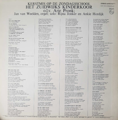 Zuidwijks Kinderkoor - Kerstmis op de zondagsschool (LP) 41531 Vinyl LP VINYLSINGLES.NL