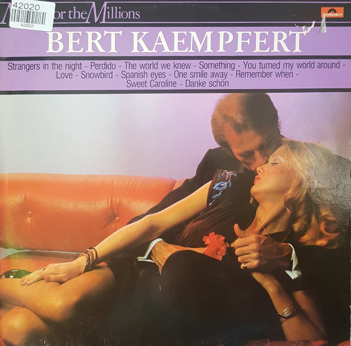 Bert Kaempfert Featuring Sylvia Vrethammar - Bert Kaempfert (LP) Vinyl LP Vinyl Very Good (VG) <br> Hoes Good Plus (G+)